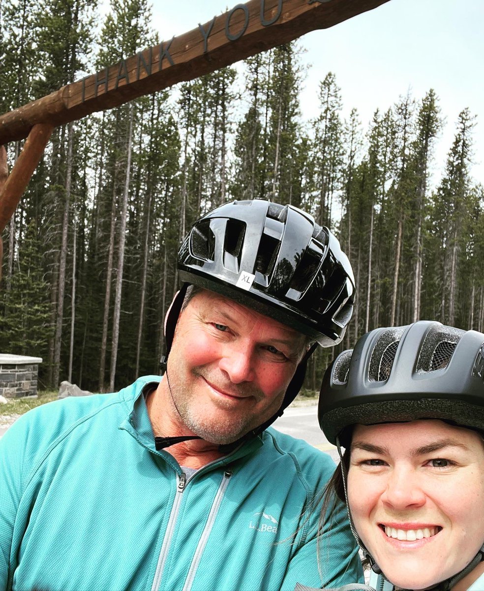 cottagedaze's tweet photo. Biking the Bow Valley Parkway with @rosskayla_ from Banff to Lake Louise is currently #bikesonly Well the #wildlife corridor also allows bear, sheep, elk, moose, deer + @BanffNP @banfflakelouise @UltimateBanff https://t.co/8G3rbIY2uw