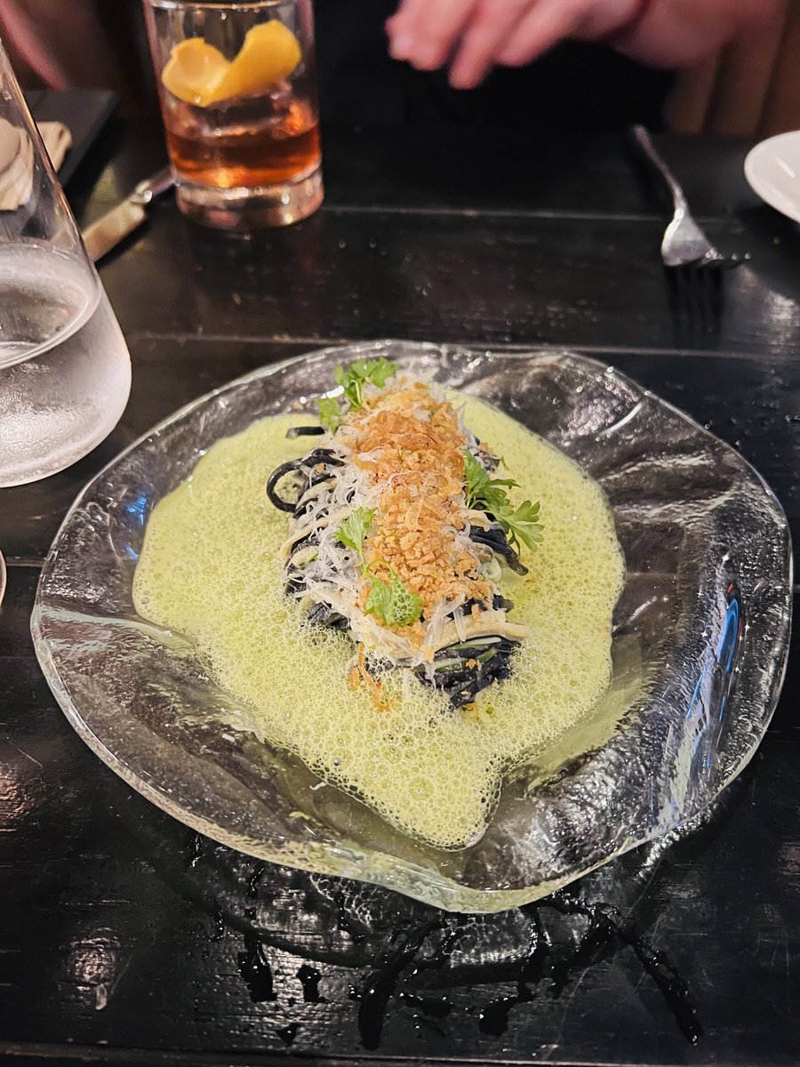 tssorcinelli's tweet photo. Spring Asparagus and Blue Crab 🦀 noodles…give me that fork now 😂😂😂 absolutely delicious! Happy #Monday #Food #ShowFood https://t.co/WT40jsz9zG
