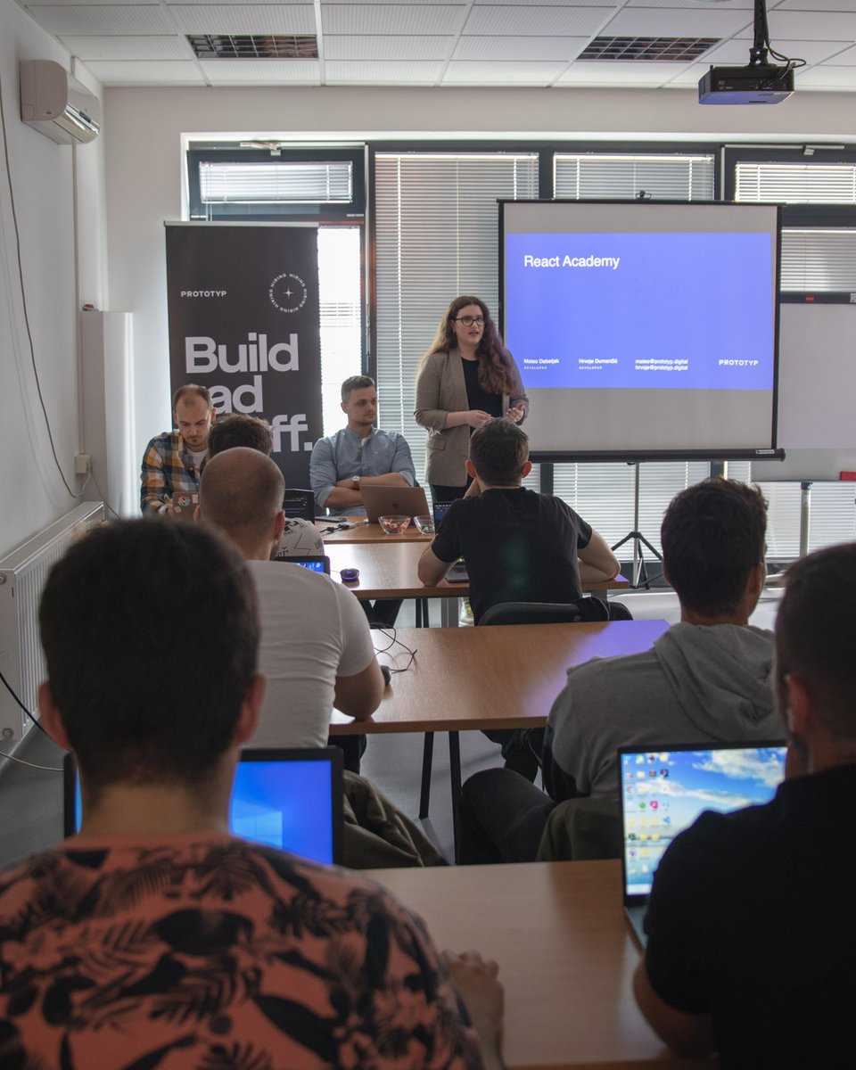 _prototyp's tweet photo. We started with our React Academy educational program! 🎉
It was great to meet with our candidates, and we can't wait to see their final projects! 😃
#reactacademy #react #webdevelopment https://t.co/6POru50fm0