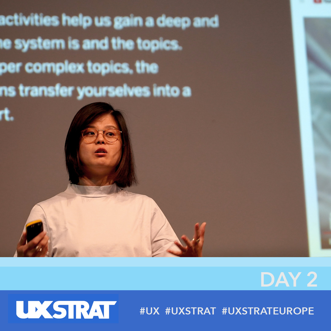 uxstrat's tweet photo. The craft of conducting highly complex generative research in a remote scenario is not for the feint of heart – yet #UXR practitioners are up to the task – #UXSTRAT attendees now have a window into the possibilities. #UX #DATA [ Presenting: Veronika Ji ] https://t.co/pDK53K7ORb