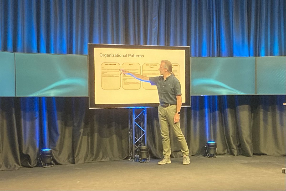 And <a href="/andreaprovaglio/">Andrea Provaglio</a> wraps up the annual Agile Consortium Belgium conference with an interesting talk on metaphors and business agility patterns. #ScaBru