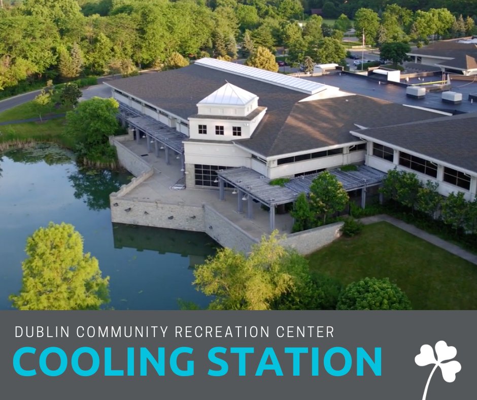 In response to the excessive heat warning issued by <a href="/NWSILN/">NWS Wilmington OH</a>, the City of Dublin plans to open a cooling station at the Dublin Community Recreation Center, 5600 Post Rd.

June 14 &amp; 15
5:30 am-9:30pm

Guests should check in at the membership desk.

Details➡️ bit.ly/3Hk42NT