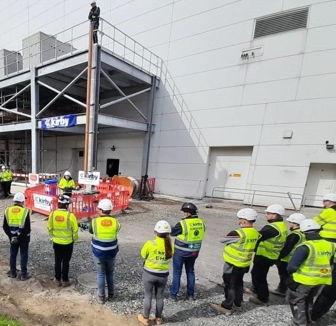 KirbyGroupEng's tweet photo. Our EHS team recently completed a ‘Stop the Drop’ campaign on a pharmaceutical site in West Dublin to demonstrate the importance of working safely at height.
#Construction #Safety #WorkingSafelyAtHeight #KirbyCoreValues https://t.co/nROfepvkfG