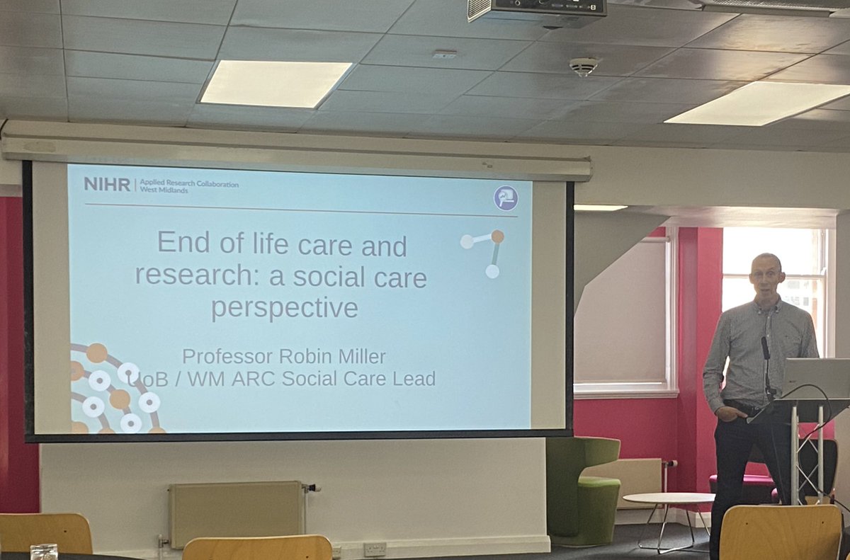 Interesting & thought provoking session “End of life care & research: a social care perspective”. Thank you @RobinUoBham @CRN_WMid #PalliativeCareResearch