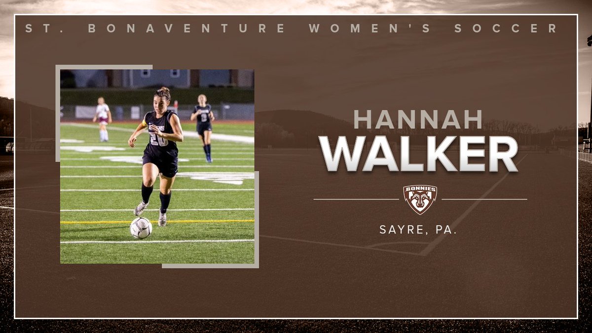 Glad to have Hannah Walker joining the #Bonnies soccer family!

Walker hails from Sayre, Pa. who scored 35 goals and added 30 assists for Athens Area High School. She has also spent time with BC United, winning two New York West State Cups.

#Unfurl