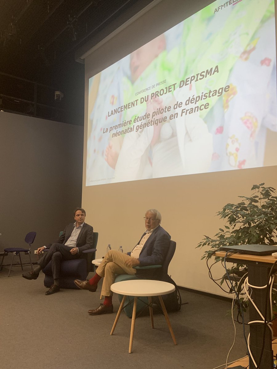 AfmPresse's tweet photo. Conférence de presse de lancement du projet #Depisma, la 1ère étude pilote de #dépistage #néonatal #génétique en France. Objectif projet : dépister les bébés tôt, pour les traiter le plus tôt possible. Un enjeu majeur !@Telethon_France https://t.co/HezzBDsntP