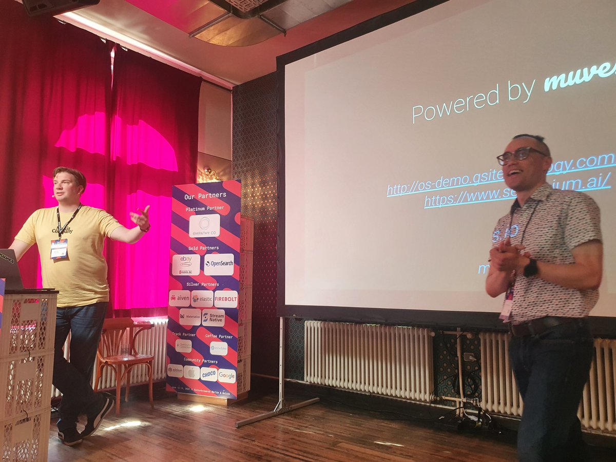 SeaseLtd's tweet photo. Great talk from @aarnetalman and @DmitryKan  on how specifically designed APU hardware can make the difference in running vector based search (multi language and multi modal) https://t.co/rXuaC4cNt7