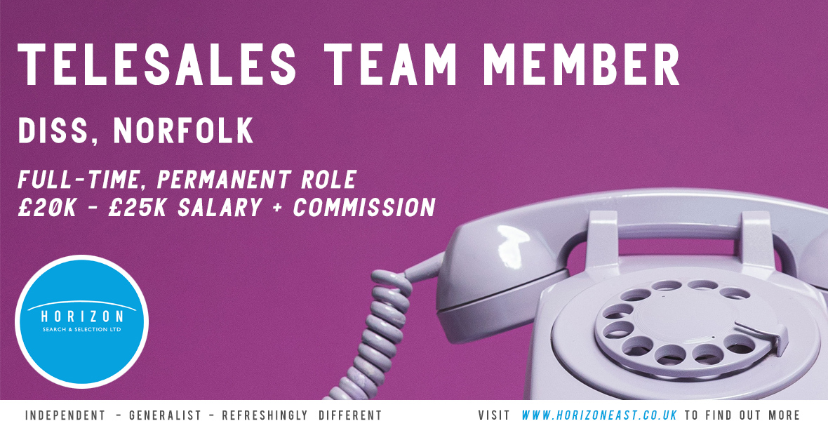 We are seeking a passionate and driven telesales team member for our client based at their HQ in Diss, Norfolk. This is an excellent role for someone who loves talking to people and helping them find the best product for their needs! ffi.sh/b2EuD