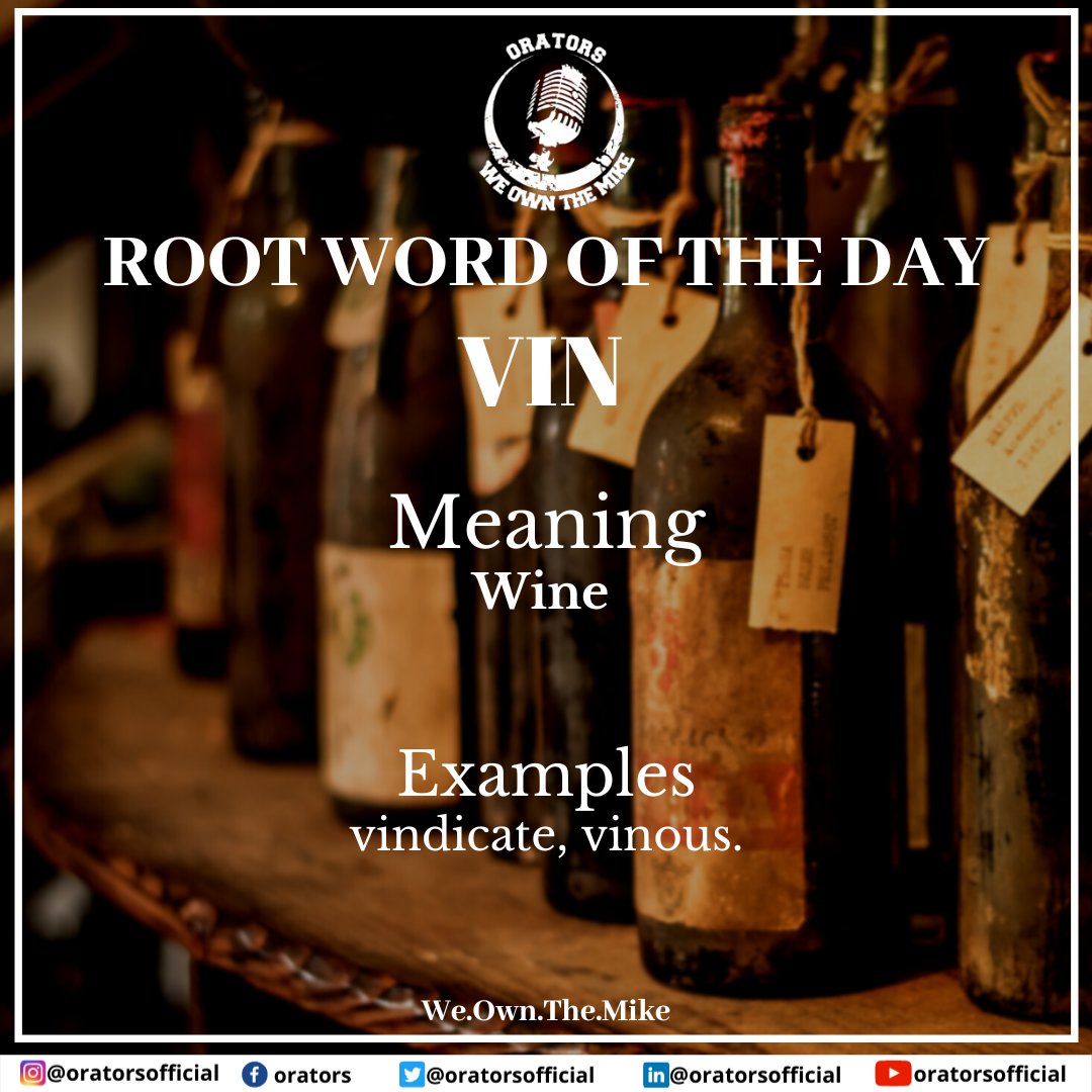 oratorsofficial's tweet photo. Root Word of the Day
.
.
.
.
.
.
.
.
#Orators #Rootword #WordOfTheDay #knowledge #twitter https://t.co/wh6sa4Nhl0