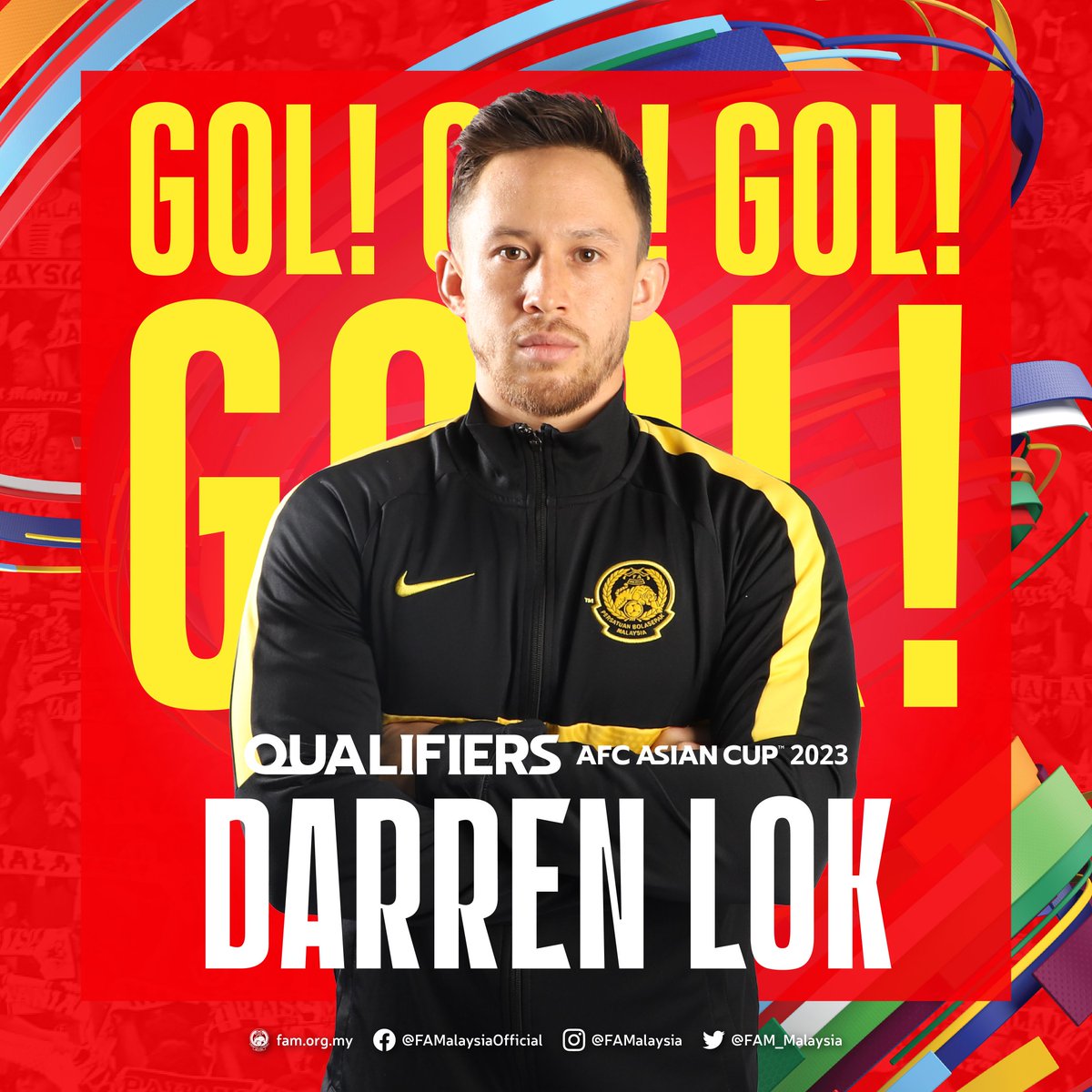 FAM_Malaysia's tweet photo. GOOLL!!!
Darren Lok 73'

MALAYSIA 🇲🇾 4-1 🇧🇩 BANGLADESH

#FAM #HarimauMalaya #ACQ2023 https://t.co/4B8rylRJOn