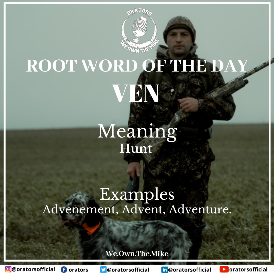 oratorsofficial's tweet photo. Root Word of the Day
.
.
.
.
.
.
.
.
#Orators #Rootword #WordOfTheDay #knowledge #twitter https://t.co/wh6sa4Nhl0