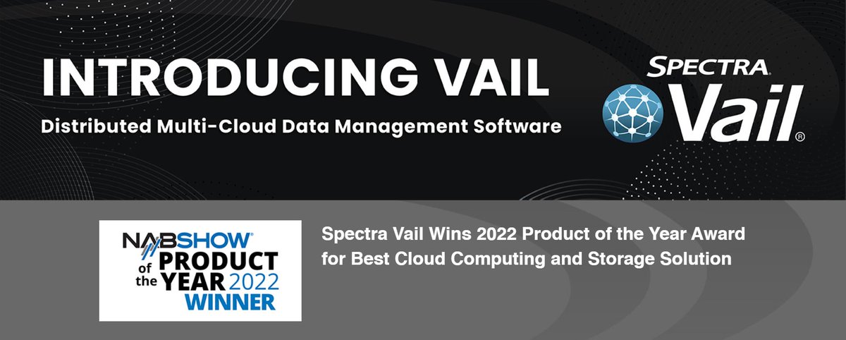 StarrFiles's tweet photo. #SpectraVail unifies all of your data, allowing you to leverage on-prem applications and native cloud services, no matter where your data is created or stored. Automate data placement across multiple clouds and multiple sites with Vail. https://t.co/YNgeMXLTx8 https://t.co/FYpAZjPoLq