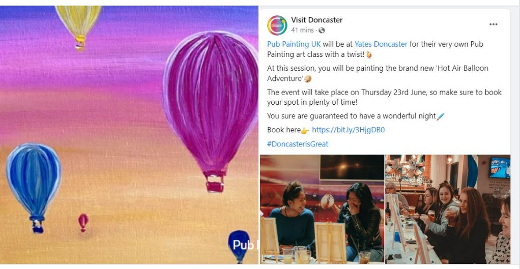 Thank you for the heads up <a href="/VisitDoncaster/">Visit Doncaster</a>, I've enrolled on the course. For a small fee, I'll paint your logo on a balloon 😂FoSP will be having a balloon. <a href="/YatesPubsUK_Ire/">YatesPubsUK&Ire</a> <a href="/Doncaster_Place/">DestinationDoncaster 👩‍💻</a>