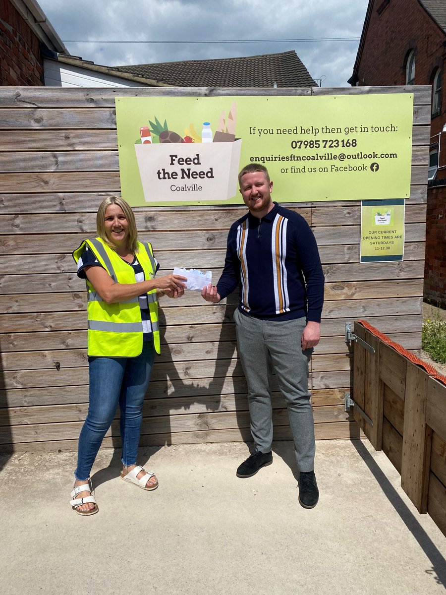 sofinafoodseuro's tweet photo. A huge well done to our Coalville site which has raised £214 for their local food bank which relies on donations from the local area to support families in need.

Here is Ryan Swift HR Manager delivering a cheque to the "Feed the Need" campaign. https://t.co/SqYM9k347Y