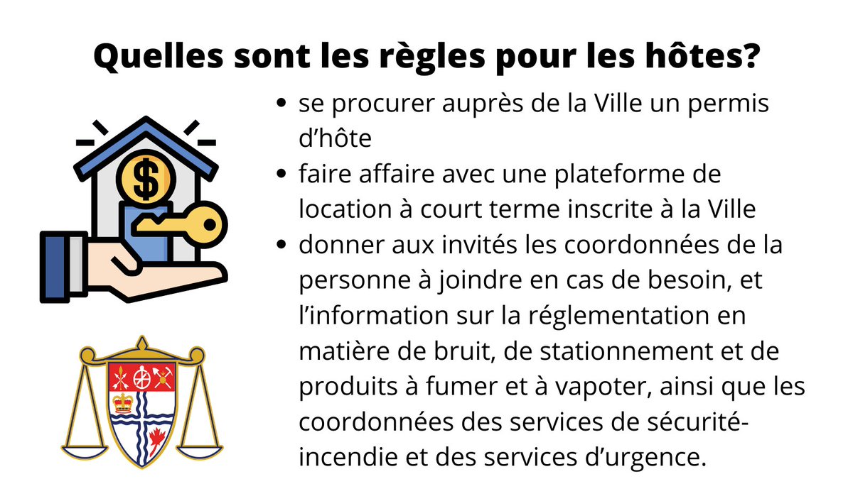 RegMunicip_Ott's tweet photo. Le saviez-vous ? Le nouveau Règlement sur la location à court terme impose l’obtention d’un permis pour louer une résidence principale ou une partie d’une unité résidentielle pendant moins de 30 nuits consécutives.

https://t.co/r0YjruAJS8 #OttVille https://t.co/uJ1RI7vZRy