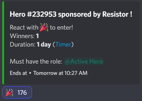 CryptoFroyo's tweet photo. If the opposite of a whale is a shrimp, I am a humble sperm cell. @defikingdoms' discord compels me to give!

https://t.co/P2st1rbUZL

My first hero giveaway! Feeling inspired by users one after another willing to giveaway their #DFK items, how can I not contribute? https://t.co/RUoNQ0du1i