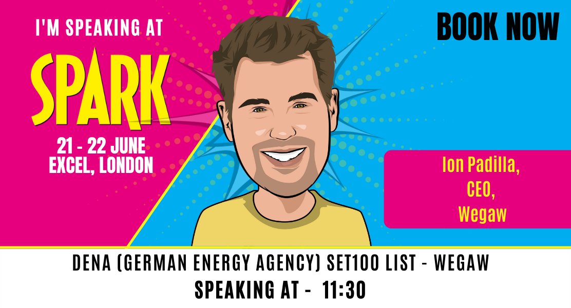 SPARKEvent_'s tweet photo. ⚡️@dena_news at #SPARK2022 !⚡️

Amongst our partners for #SPARK2022, @dena_news are having a few of their #SET100 innovators exhibit at #SPARK! Our Innovation Stage we will have @we_gaw, #Omniflow, #GoluHydrogenTech and @flatpacksolar speaking!

#SPARK #EnergyTransition https://t.co/P6gxqPZ0vC