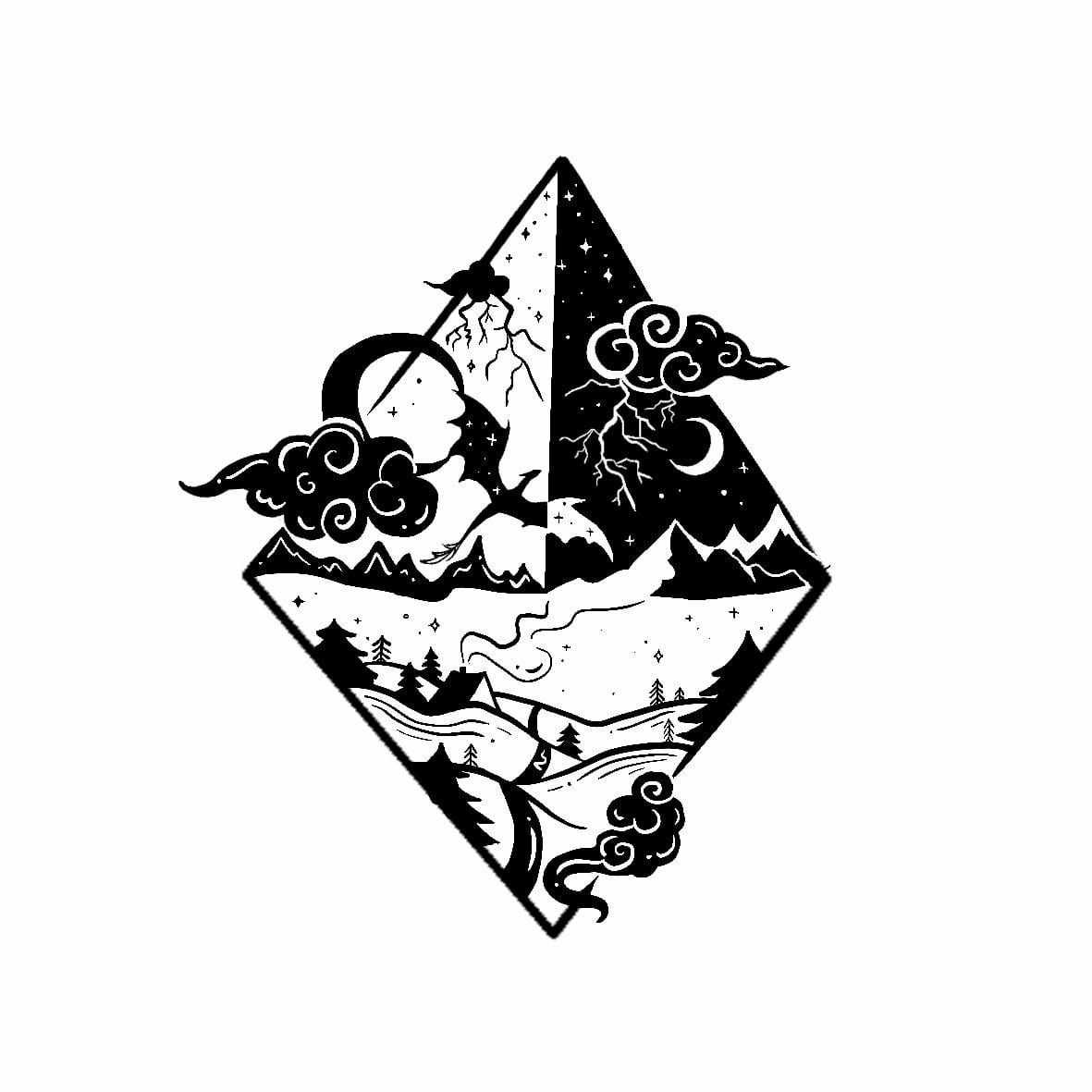 SickSleeve's tweet photo. Bought these two cute pieces from @urlittlerabbit!✨

1. In space
2. Edge of the world https://t.co/sTfVzbaTQY