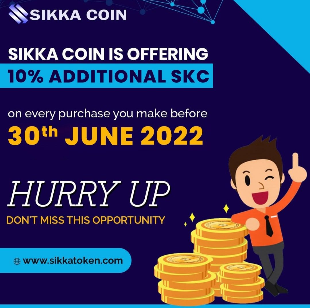 SikkaToken's tweet photo. Don't just wait, grab this opportunity

10% bonus offer available for every purchase in ICO Phase 2 sale

Buy SKC tokens today: https://t.co/v9BT86aotW

#token #tokensale #earn #profit #bonus #reward #investment #investor #icosale #phase2sale #ico https://t.co/v5NgKdGJnI