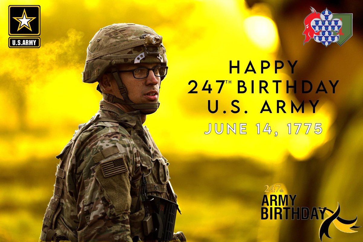Happy 247th Birthday <a href="/USArmy/">U.S. Army</a>!
#Army247