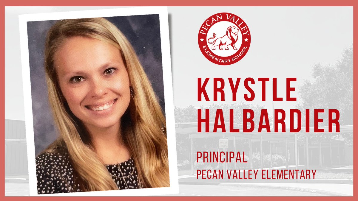 ECISDtweets's tweet photo. ECISD is very proud to announce Krystle Halbardier as our next principal of Pecan Valley Elementary. She has been with the District since 2009 and has most recently served as the assistant principal of Highland Forest Elementary. #ECProud! https://t.co/NA5JvJNZGO