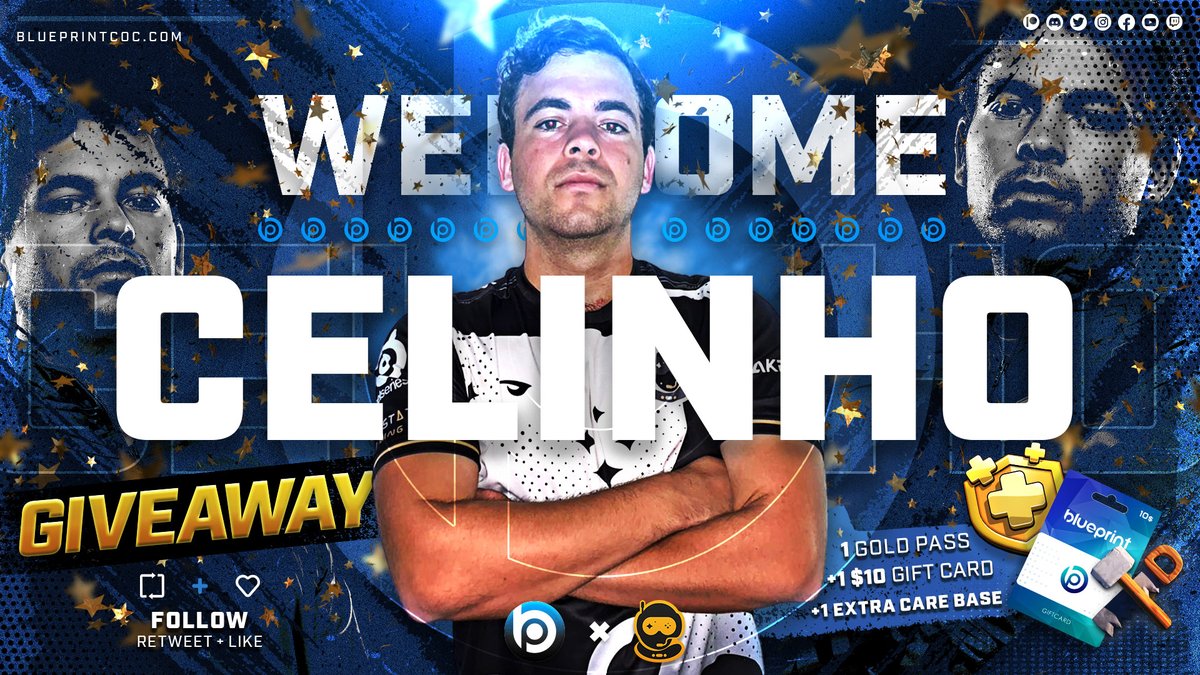 Blueprint | Use Code BLUE (@blueprintcoc) on Twitter photo 🥂┋Important Day For Us🤯One of the Best Historical #ClashofClans Builders Ever is Joining!
🤩┋Welcome CELINHO 🇧🇷 to the Blue Family!
🥳┋To Celebrate, More GIVEAWAYS!
10$ gift card + Gold Pass+ Pro Base 🔥
💙 Follow <a href="/CelinhoCoc/">ELEVATE CELINHO</a> & <a href="/BlueprintCoC/">Blueprint CoC | Code BLUE</a>
🔃 RT and like this post! 🥂┋Important Day For Us🤯One of the Best Historical #ClashofClans Builders Ever is Joining!
🤩┋Welcome CELINHO 🇧🇷 to the Blue Family!
🥳┋To Celebrate, More GIVEAWAYS!
10$ gift card + Gold Pass+ Pro Base 🔥
💙 Follow <a href="/CelinhoCoc/">ELEVATE CELINHO</a> & <a href="/BlueprintCoC/">Blueprint CoC | Code BLUE</a>
🔃 RT and like this post!