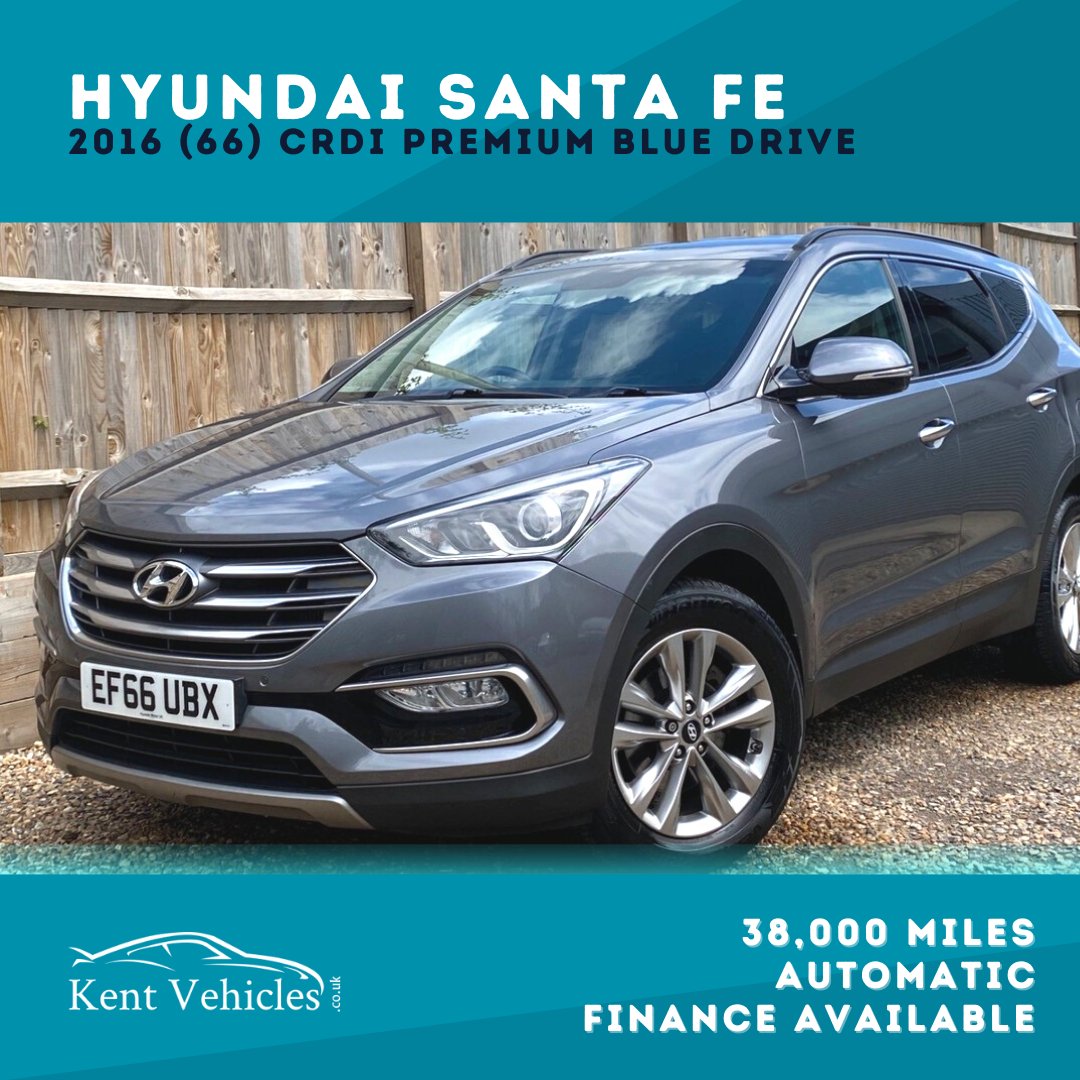 KentVehicles's tweet image. This 2016 Hyundai Santa Fe is in exceptional condition, with low mileage for its age - it could be your next SUV! 

✔️ Full Hyundai Service History
✔️ 7 Seats
✔️ Sat Nav
✔️ Reversing Camera
✔️ Heated Seats

Explore this fantastic vehicle here: kentvehicles.co.uk/used/cars/hyun…
