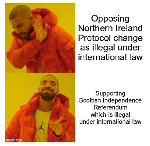 GloboGuido's tweet photo. SNP Oppose ‘Illegally’ Changing Northern Ireland Protocol Despite Advocating Illegal Independence Referendum 
https://t.co/uMAerWs5i6 https://t.co/Mh1AYWdlw2