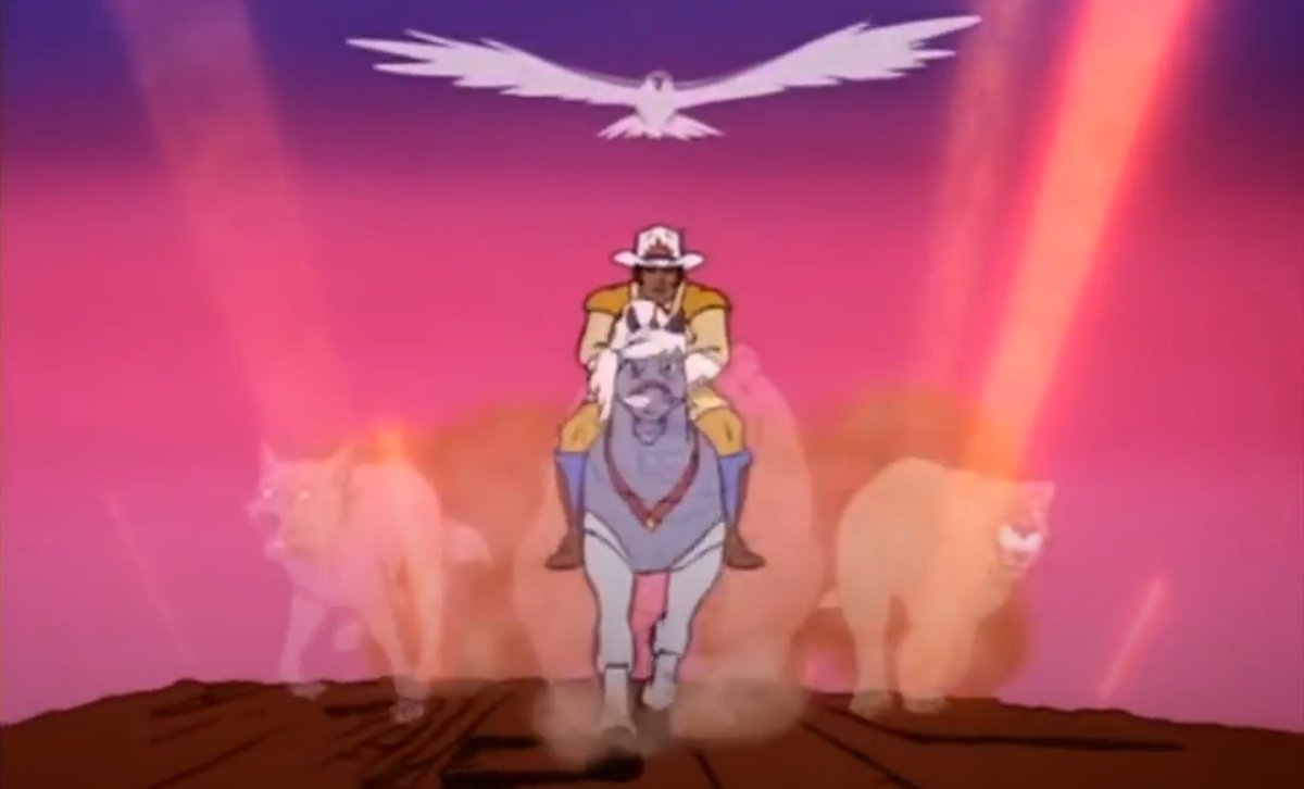 e_Koush's tweet photo. When @Bitcoin_ABC is done implementing the core integrations, 
#eCash🌐 will be the #Bravestarr of crypto.

Strength of #Bitcoin 🐻
Speed of #Avalanche 🐆
Smarts of #Ethereum 🐺
Guided by the Vision of #P2PCash 🦅

All combined in one easy to use chain. $XEC https://t.co/nhrprxnCx2