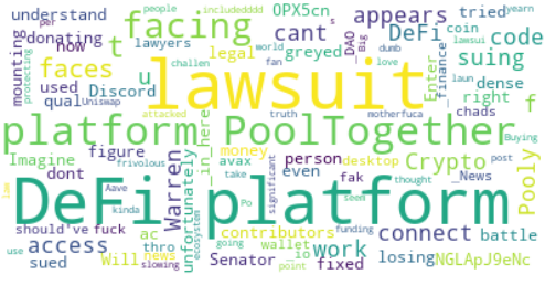 moonpass_ai's tweet photo. The negative side is also super interesting.

The community is not talking negatively about the project but negatively about the lawsuit and Senator Warren

This is another sign of the huge community support PoolTogether is receiving https://t.co/Cb9W7N015f