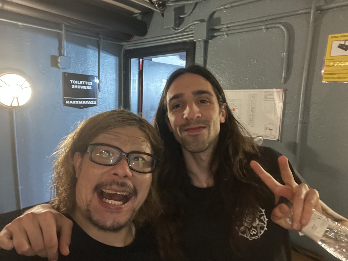 CrisixOfficial's tweet photo. We had a great time seeing @MTH_OFFICIAL in Barcelona last night! Great to meet Daisuke🤜🤛 https://t.co/81bPEGyfY7