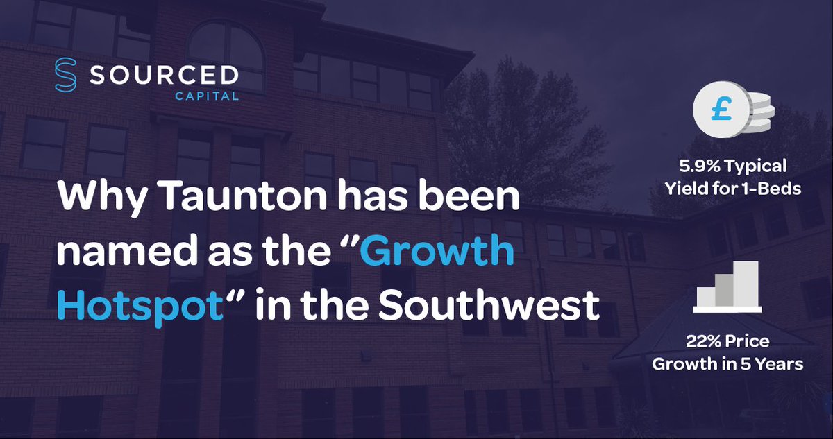 Taunton has seen an increase of 21.8% growth in the last 12 months and was voted the best place in the Southwest to live, work and play, making this a brilliant investment area. 

If you would like to invest in the area of Taunton, view our latest project sourcedcapital.co/invest-now/