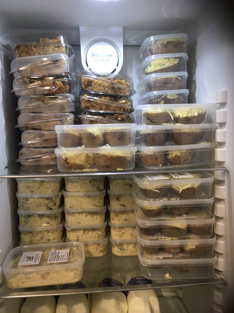 Another week - another fridge full of ready meals made from rescued ingredients ready to go to clients at @NewForestBasics  - thank to grant from <a href="/hantsconnect/">Hampshire County Council</a>