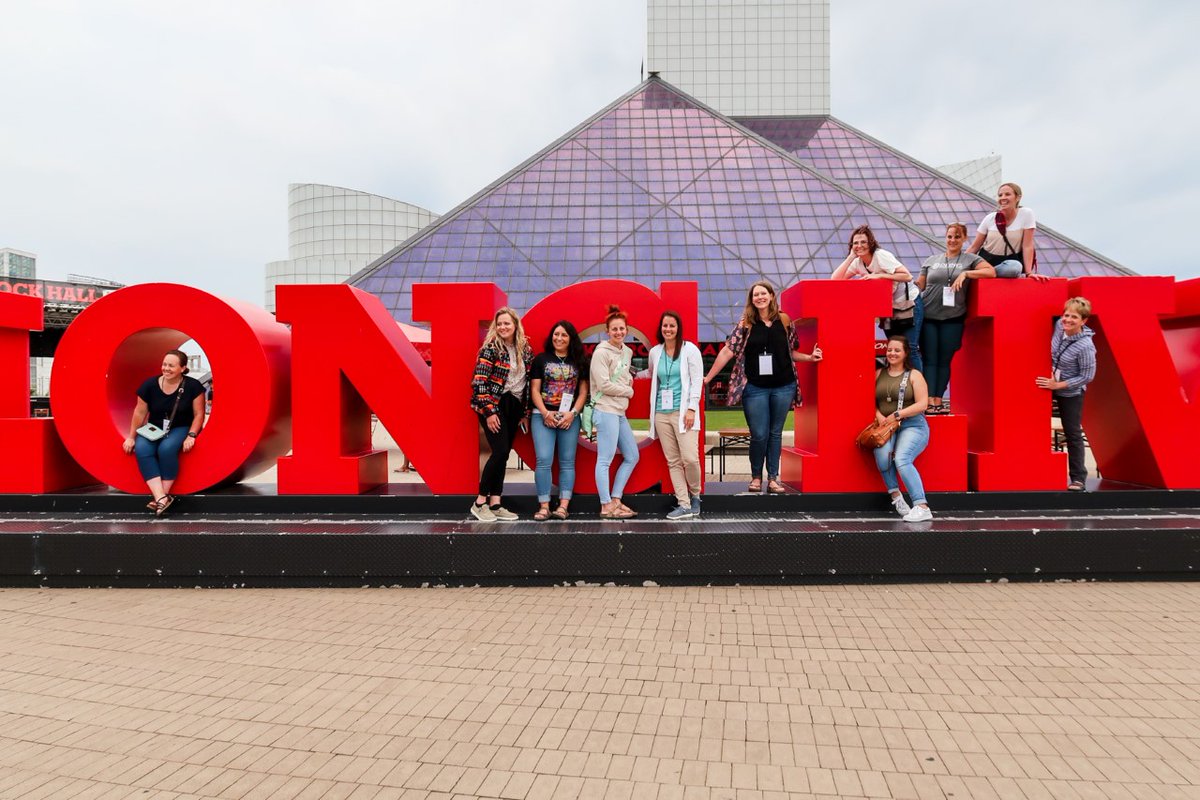 NAEYC's tweet photo. Last night after Institute, we rocked out at the world-famous Rock and Roll Hall of Fame! After a day of informative sessions and making connections, we grooved to the music in the legendary hall dedicated to the greatest people and events in music history. #ECERocks #naeycINST https://t.co/W86fwhbBYe