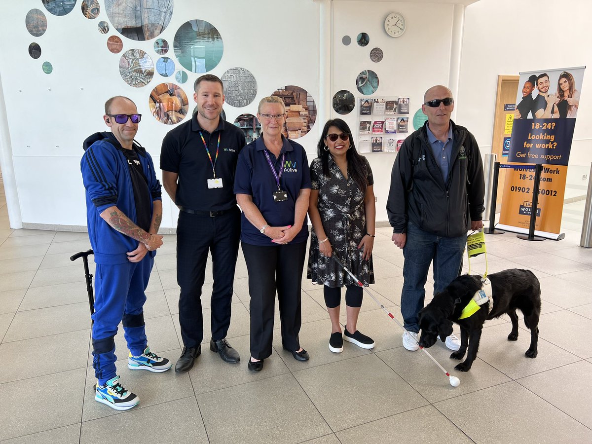 LuConnop's tweet photo. Black Country @SLCouncils pictured today with @WVActive Bert Williams Leisure centre management staff trialing out @YouSmartThing #TravelWithoutBarriers #MakeSportAccessible https://t.co/Rn8BBqXCGi