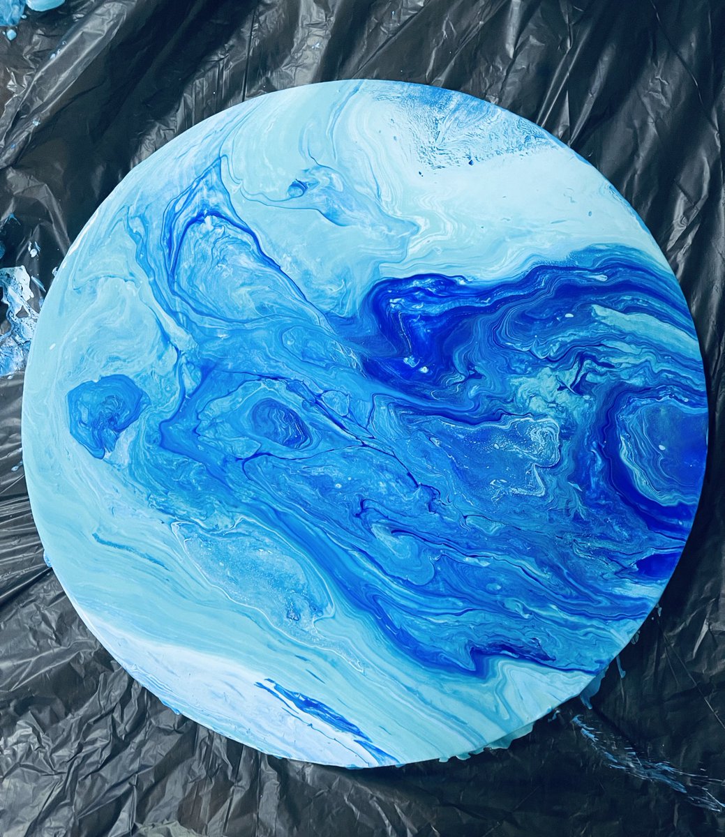 Poured some acrylic.