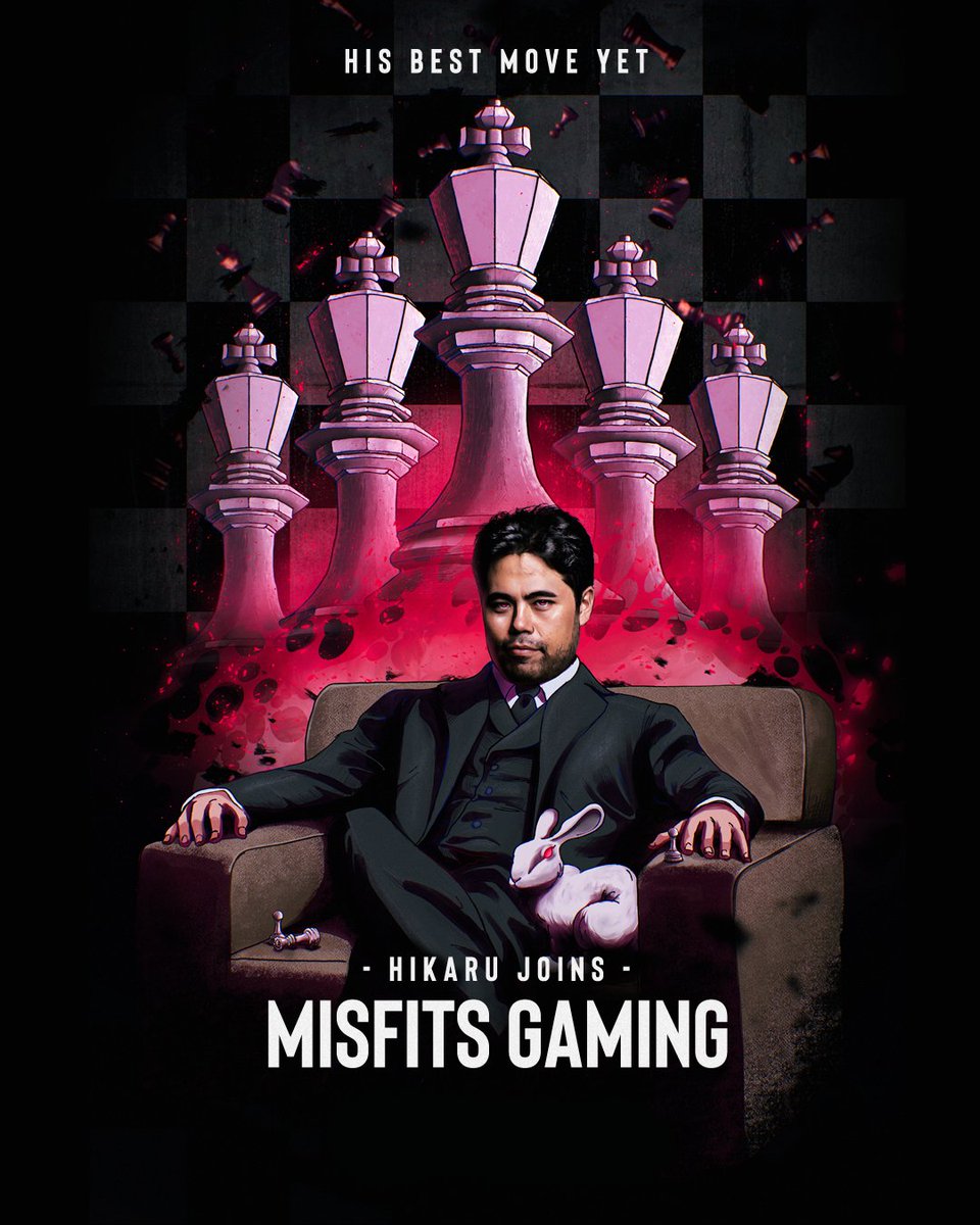 MisfitsGG's tweet photo. You can't be a 5x U.S. Chess Champion without being a little different... without being a misfit.

WELCOME TO THE SQUAD @GMHikaru! https://t.co/vVGqKzmZwr