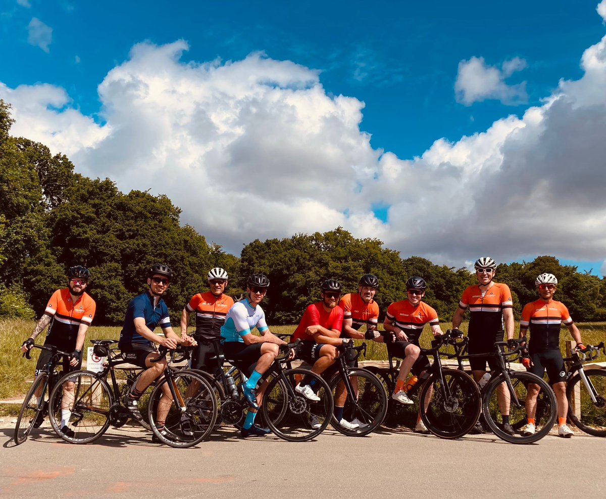 A glorious sunny Sunday for the club's rides this week as both groups headed into the Surrey Hills.