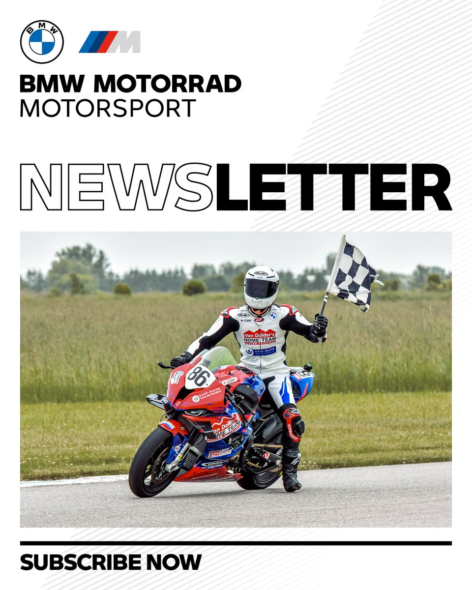 Do you already know our BMW Motorrad Motorsport Newsletter? Subscribe now 👇

b.mw/Newsletter_Sub…

and get the latest edition soon with more results and stories from our worldwide racing family! 

#OnePassionOneFamily

Image: <a href="/Benyoung_86/">Ben Young</a>, @cdnsuperbike (c) Damian Pereira