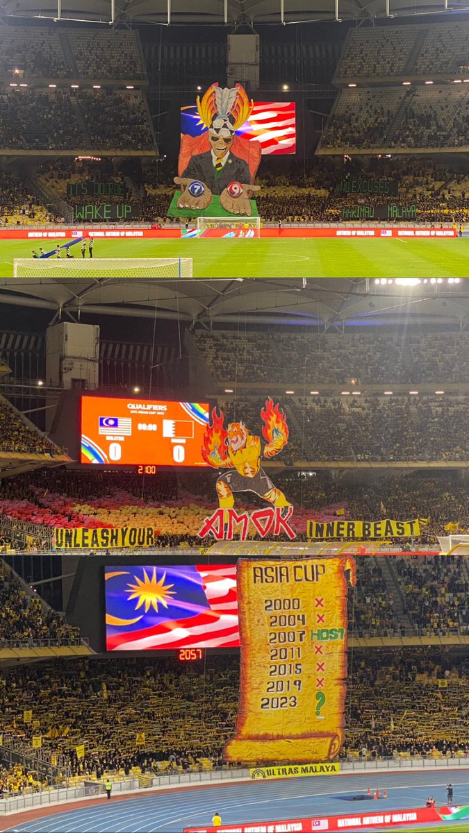 Alhamdulillah kita ke Piala Asia 2023. 👊🏻🇲🇾

Taniah buat semua pemain, penyokong terutamanya Ultras Malaya & barisan coach yang bekerja keras jatuh bangun hingga ke akhir.

YE KITA KE PIALA ASIA 2023

FT | Malaysia 4-1 Bangladesh

#HarimauMalaya
#AsianCup2023Qualifiers