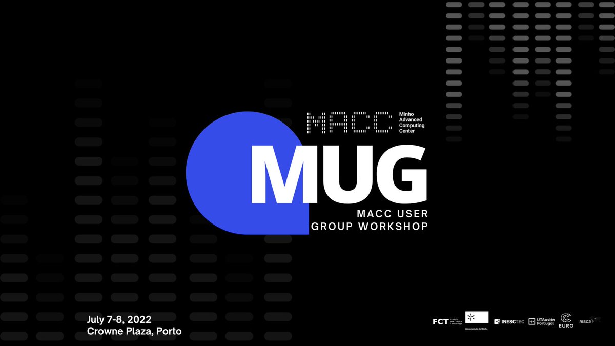 deucalionacnca's tweet photo. ‼️ Registrations are officially open ‼️
🆕You can now register to participate in MUG 2022, which will take place on July 7 and 8. 
Join us in this discussion forum dedicated to HPC-related topics in Portugal and Europe👇
https://t.co/9jpXYlVwWM
#HPC #MUG2022 #MACC https://t.co/Wmv2zFQJEb