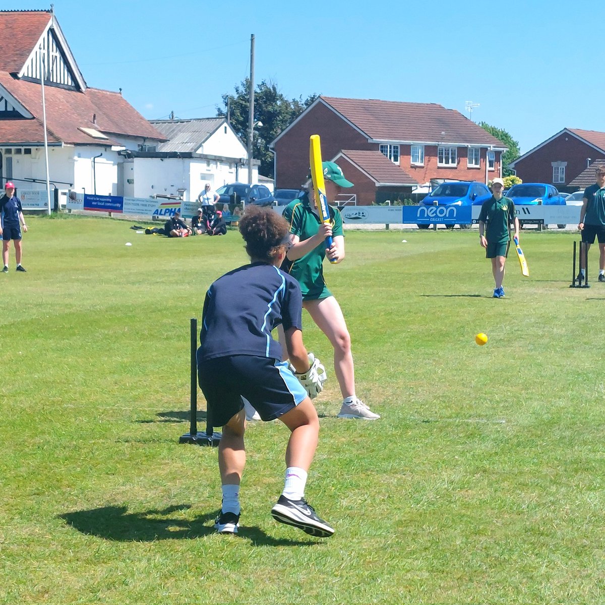 WiltsCricket's tweet photo. Everyone having an action-packed afternoon at the 'Wiltshire Cricket Chance to Compete Girls Under 15 County finals day', Hardenhuish from Chippenham and Kingsbury Green from Calne compete to play in the final for the opportunity to attend the Regional Finals Day at St Cross CC. https://t.co/DTC2qWPRnb