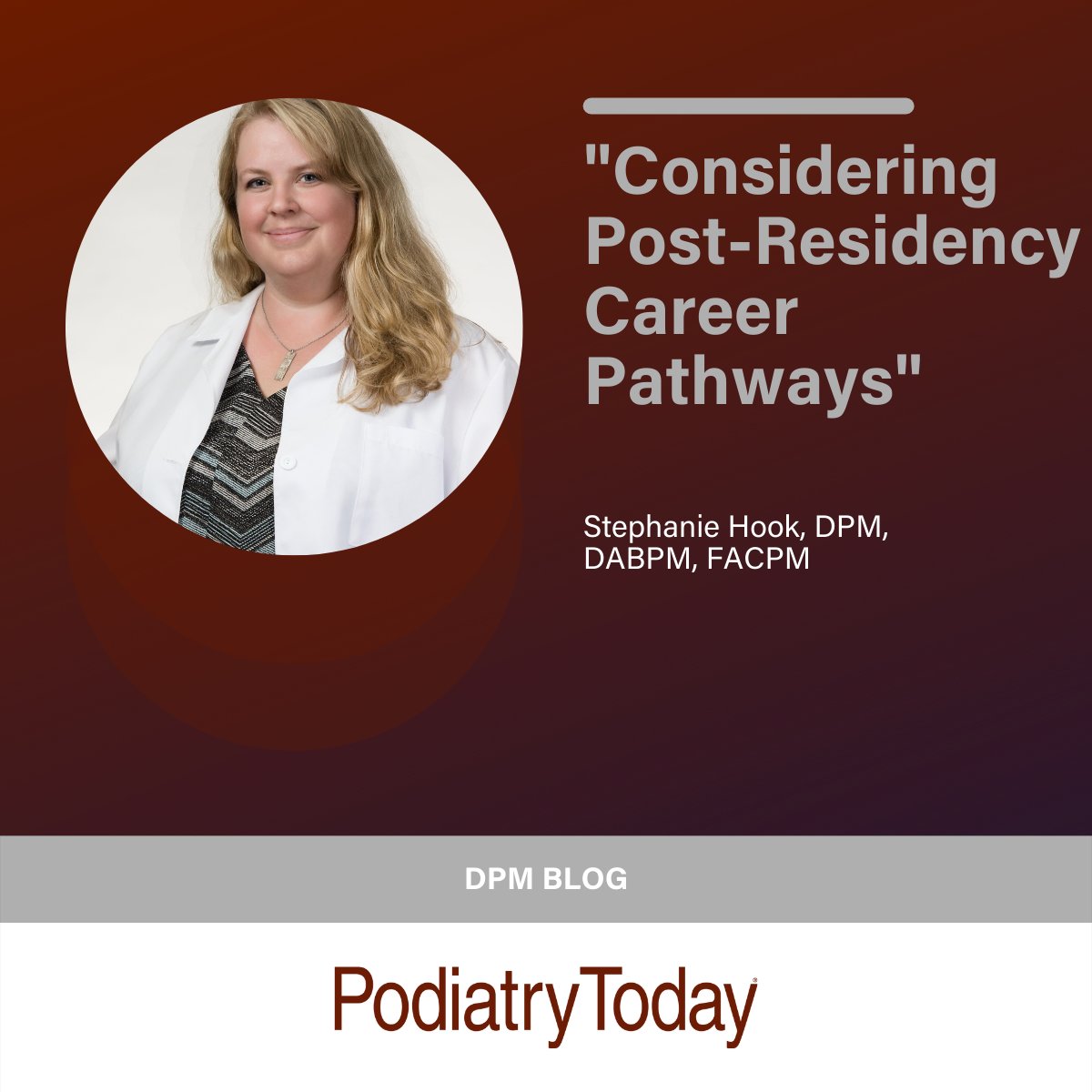 PodiatryToday's tweet photo. Sometimes the pathway to one's ideal practice isn't linear. Read Dr. Hook's thoughts in today's DPM Blog.
https://t.co/weG1npWJzB
@APMA @shook82 @AawPodiatrists @ABPOPPMTweet https://t.co/sNP6R6pMm4