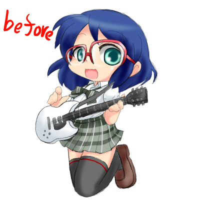 よく分からんけど大昔に描いたシアンちゃん上げればええのん? 