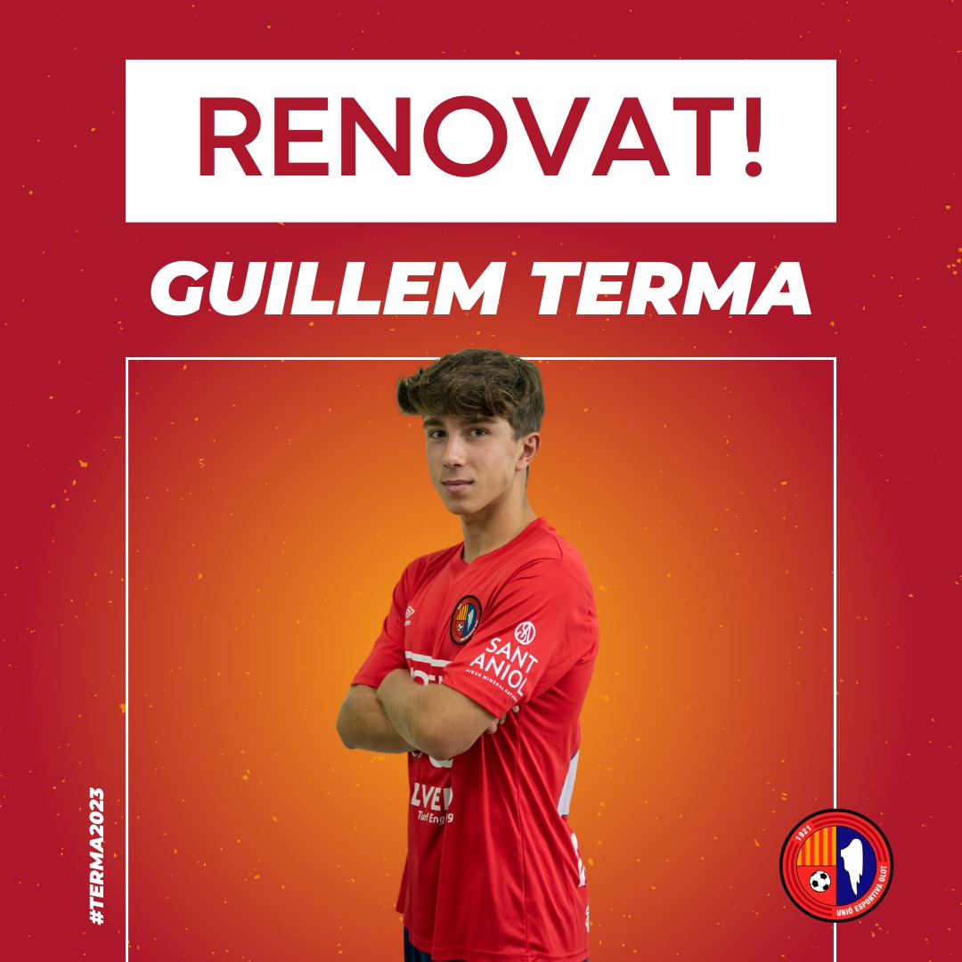 UEO1921's tweet photo. [OFICIAL]: ✍️☑️ El juvenil Guillem Terma formarà part de la plantilla de la #UEOlot i s'estrenarà a la nova categoria.

💎 Fam i talent marca de la casa, la revelació d'aquest tram final. T'ho has guanyat, @termaa2!

ℹ️ https://t.co/FMPlgMpIOe

#Terma2023 #2RFEF #Seguim100delOlot https://t.co/hcGLvQql2U