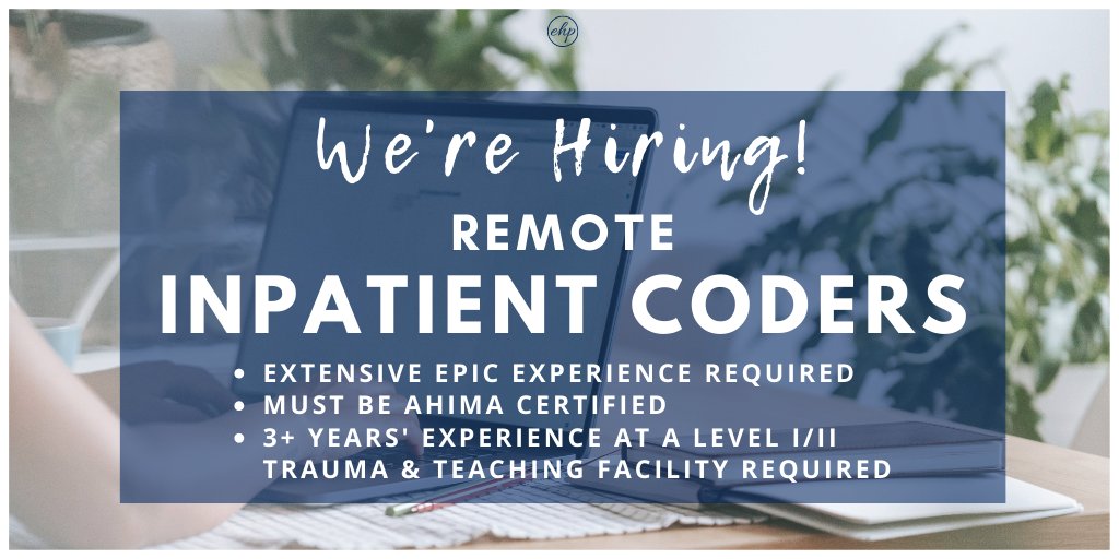 ExciteITPartner's tweet photo. Start your career today! 🌟

We’re searching for Remote Inpatient Coders ready to start working from home today. 🏠 📍

Apply Now!
https://t.co/0JMtqzFx8V

#ExciteHealthPartners #RemoteCoder #MedicalCoding #HIM #HealthInformationMangement #Hiring #JoinOurTeam https://t.co/ji1TmLtfUG