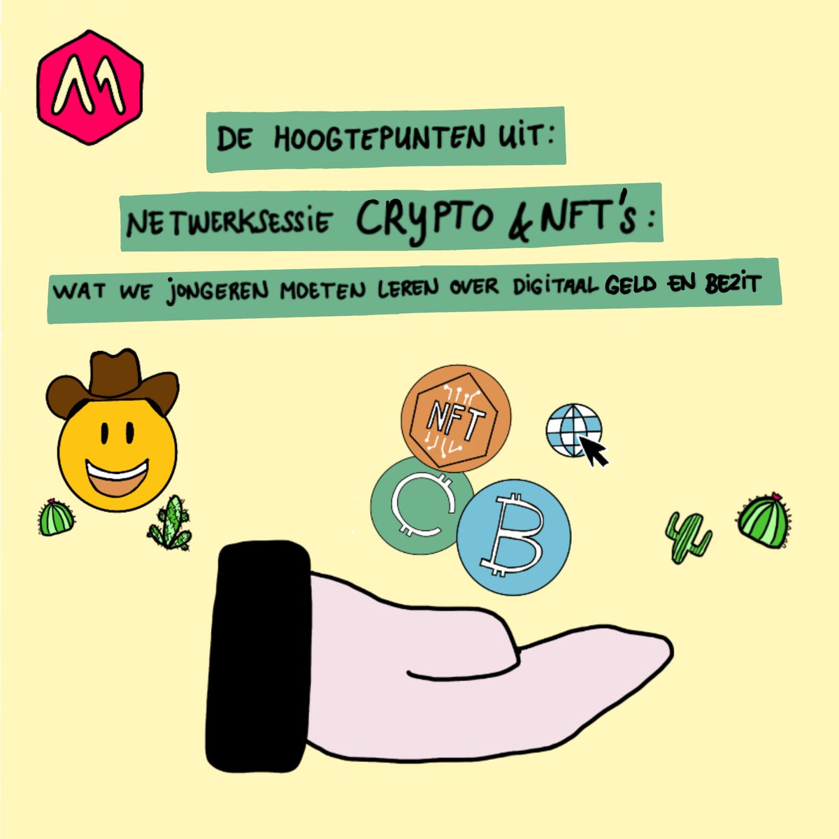 Mediawijzer's tweet photo. “Via de media wordt het aantrekkelijk gemaakt om te beleggen in crypto’s. Ik dacht: dat kan ik ook, en sprong er blind in. En dus maakte ik fouten.”
 
Wat kunnen we jongeren leren over het beleggen in #crypto en #NFT? Lees het verslag van de netwerksessie👇https://t.co/GhEaMgrcJh https://t.co/aGGdbxkpKS