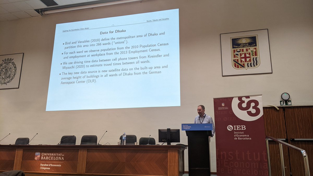 RosaSanchisG's tweet photo. Closing up two days of great presentations and discussions we have @CEP_LSE #DanielSturm presenting work on "Applying SQM in developing countries". What a joy to see old and meet new #urbaneconomics colleagues and hope see you at the next one! @FundacioIEB https://t.co/Rcr58wjeiv