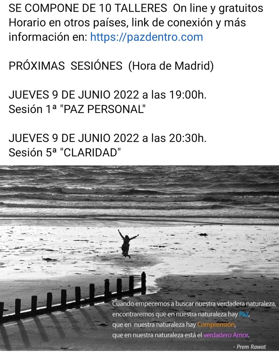 pazdentro's tweet photo. PROGRAMA DE EDUCACIÓN PARA LA PAZ (Este programa brinda a los participantes la oportunidad de enfocarse en su propia humanidad y reflexionar sobre sus recursos internos como elección, esperanza, dignidad) https://t.co/o6upXF6nUf