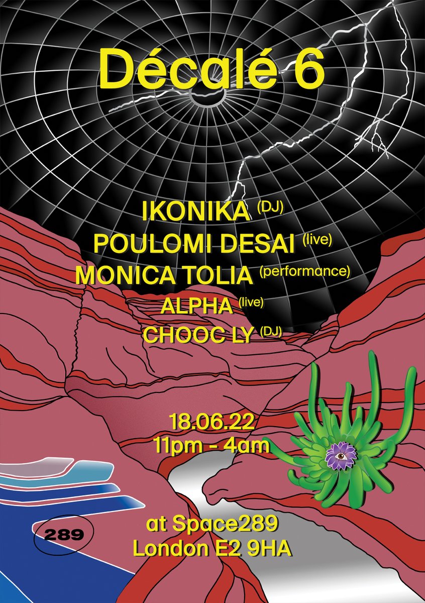 Decaledecale's tweet photo. 🌋 AFECTIVE SOUNDS/PAST PRESENT FUTURE COLLAPSING🔊🛸
ALPHA @ADuffau will perform a live set our 6th editions
this Sat. 18.6.22 @Space_289
along w/
IKONIKA
POULOMI DESAI @PoulomiDesai
MONICA TOLIA
@ChoocLy
Ticket: https://t.co/N1TSMYbz0i
Support: @rainbowmigrants & #GIRES https://t.co/fVXyt6HBNI
